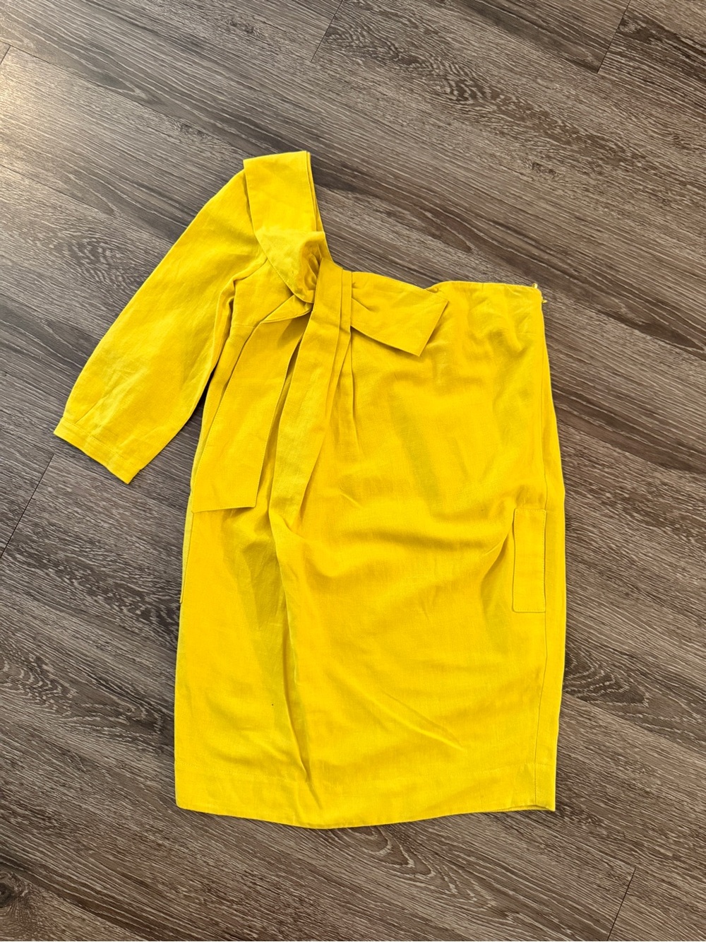 See By Chloe One Sleeve Yellow Dress